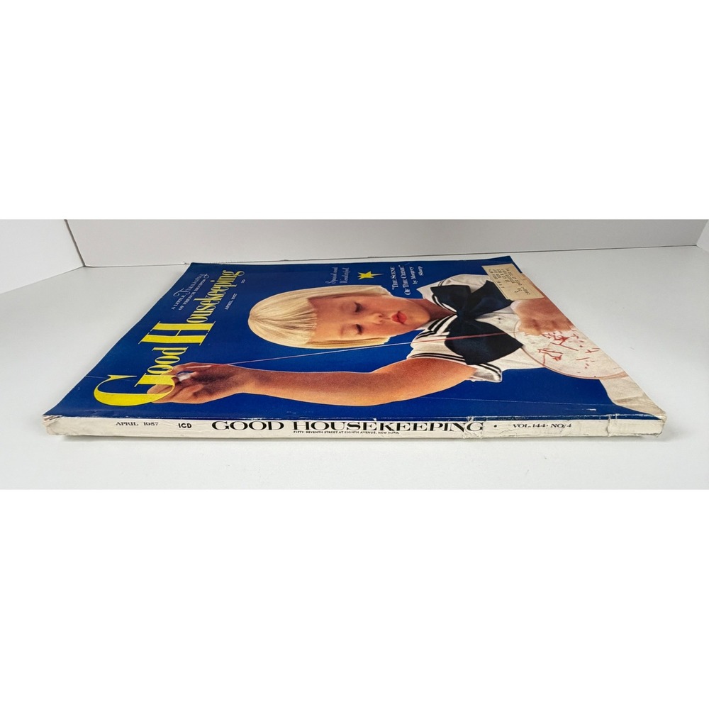 Vintage Good Housekeeping Magazine April 1957 Child Cover Mid Century Ads - Picture 6 of 11